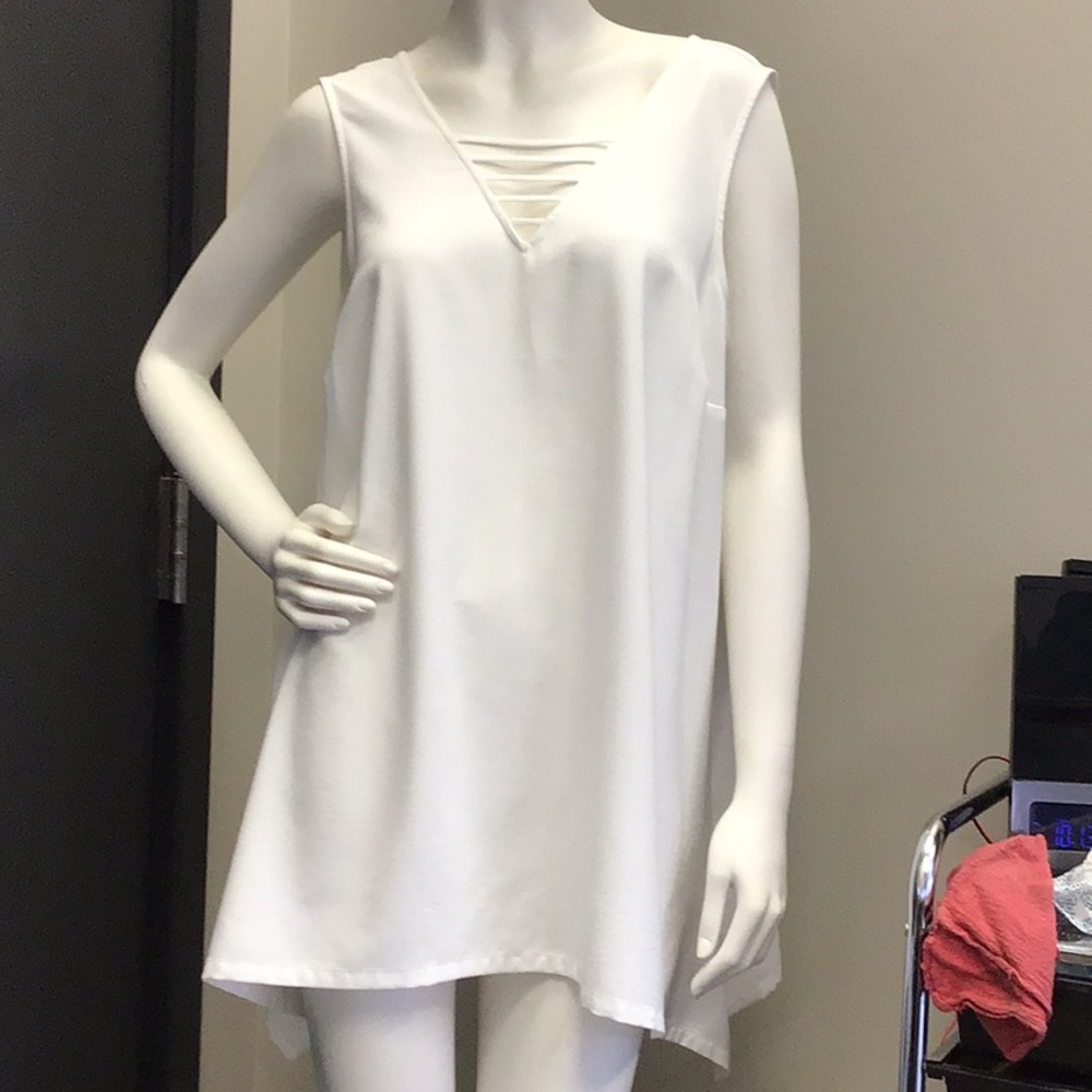 White tank top style shirt